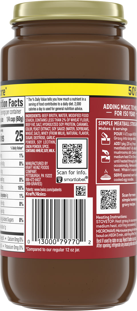 Heinz Beef Gravy 18 OZ