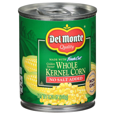 Del Monte Vegetables Fresh Cut Whole Kernel Corn No Salt Added 8.75 OZ