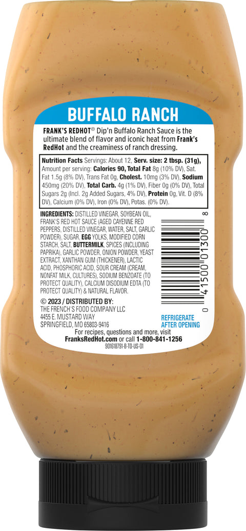 Frank's Redhot Dip'n Buffalo Ranch Sauce 12 FZ