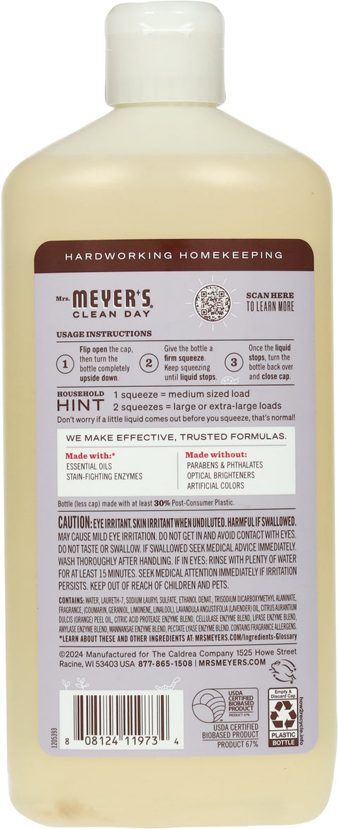 Mrs. Meyer's Ultra Concentrate Lavender Scent Detergent 24.3 fl oz