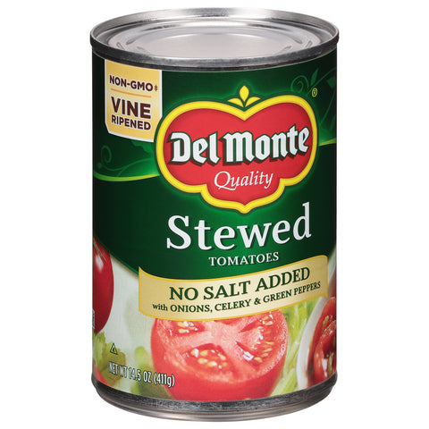 Del Monte Tomatoes Stewed No Salt Added 14.5 OZ
