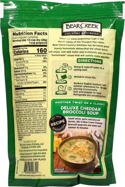 Bear Creek Cheddar Broccoli Soup Mix 10.6 OZ