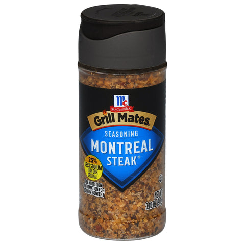 McCormick Grill Mates Seasoning Low Sodium Montreal Steak - 3.18 OZ 6 Pack