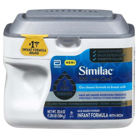 Similac 360 Total Care Milk-Based Powder Infant Formula with Iron 20.6 oz