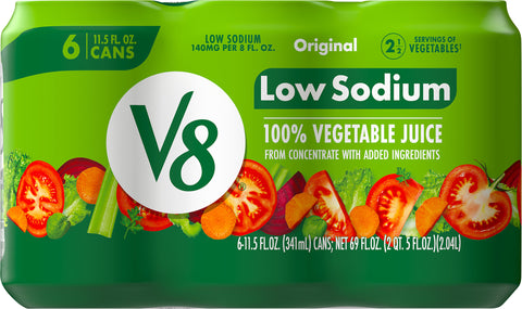 V8 100% Vegetable Juice Low Sodium Heart Healthy 69 FZ