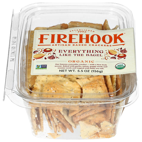 Firehook Organic Everything Artisan Baked Crackers 5.5 oz - 8 Pack