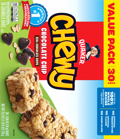 Quaker Chocolate Chip Granola Bars 25.3 OZ