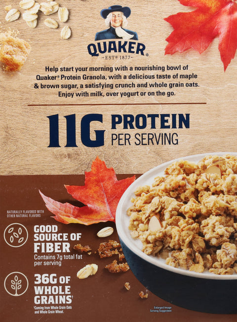 Quaker Maple & Brown Sugar Protein Granola 18 oz