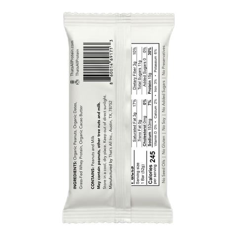 Peanut Protein Bar