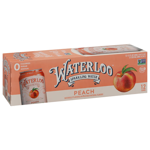 Waterloo Sparkling Water Peach 144 FZ