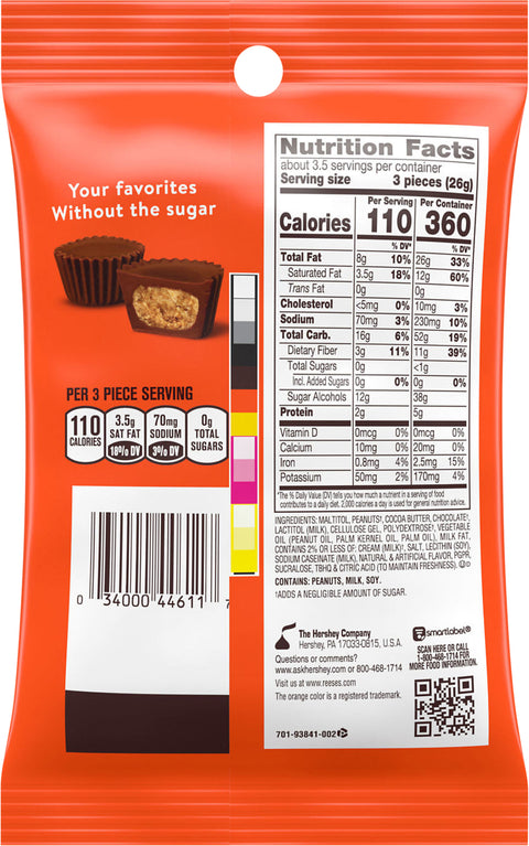 Reese's Chocolate Candy & Peanut Butter Cups 3 OZ