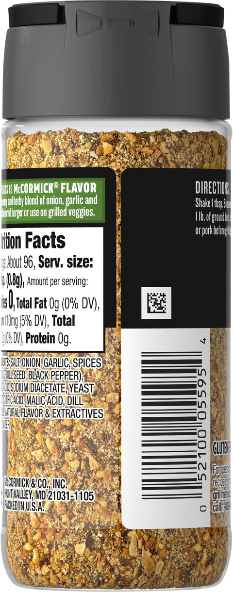 Mccormick Dill Pickle Seasoning 2.75 OZ