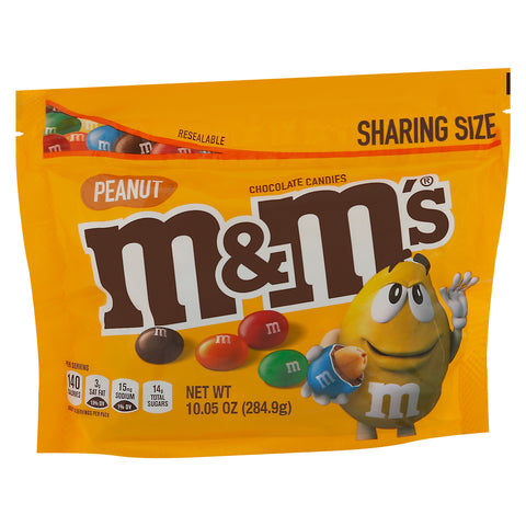 M&M's Peanut Chocolate Candies Sharing Size 10.05 oz