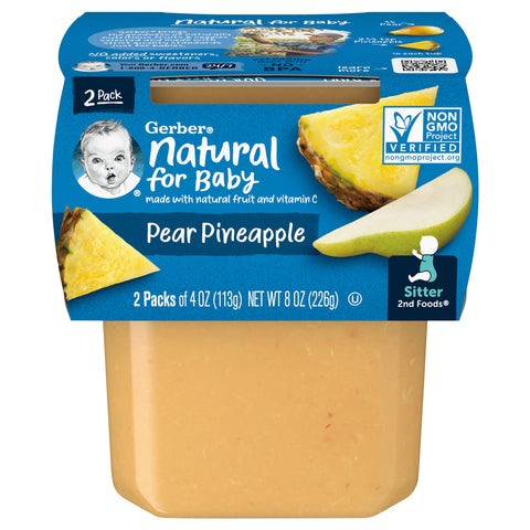 Gerber 2nd Foods Pear Pineapple 8 OZ