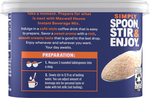 Maxwell House International Cafe Coffee Drink Mix Cafe Francais 7.6 OZ