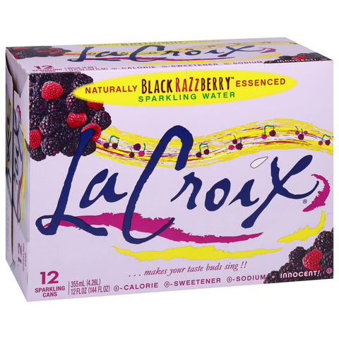 La Croix Sparkling Water Black Raspberry 144 FZ