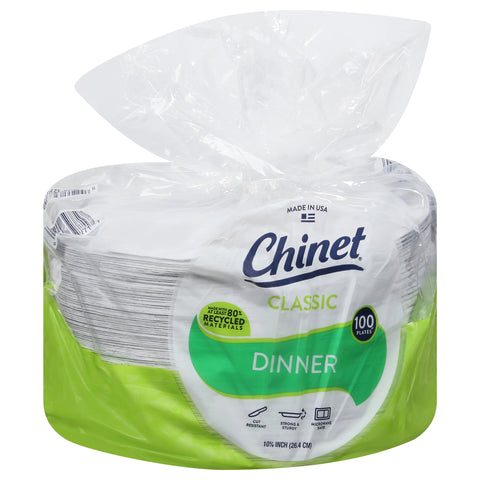 Chinet Dinner Plate 100 CT