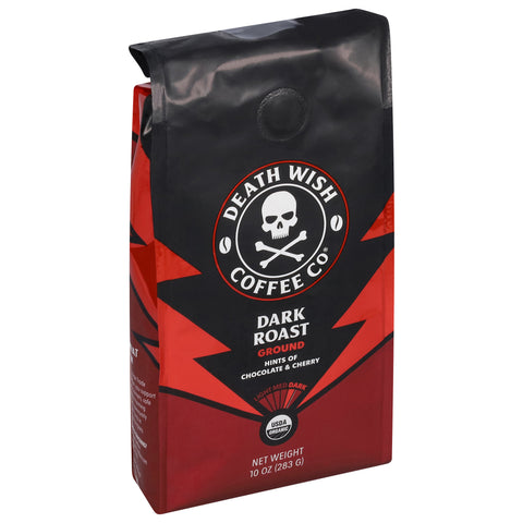 Death Wish Coffee Co Ground Dark Roast Coffee 10 OZ