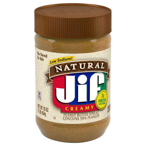 Jif Natural Creamy Peanut Butter 16 OZ