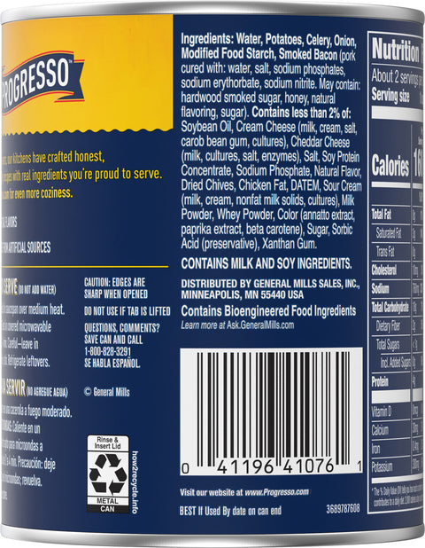 Progresso Soup Rich & Hearty Loaded Potato 18.5 OZ