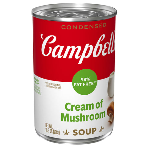 Campbell's 98% Fat Free Soup Cream Of Mushroom 10.5 OZ