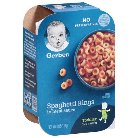 Gerber Graduates Lil Meals Speghetti Rings In Meat Sauce 6 OZ