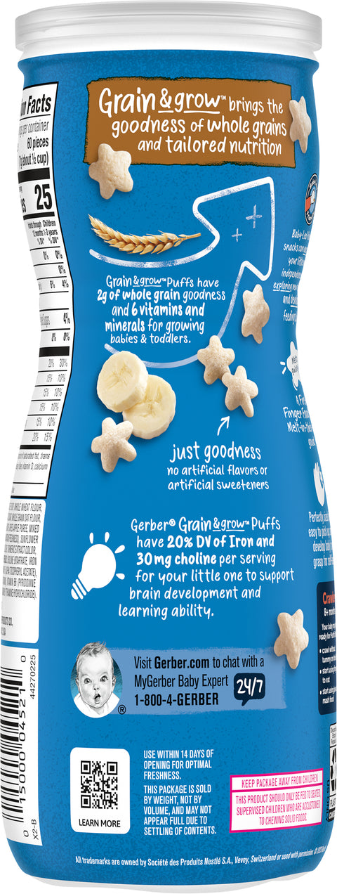 Gerber Graduates Puffs Banana Cereal 1.48 OZ