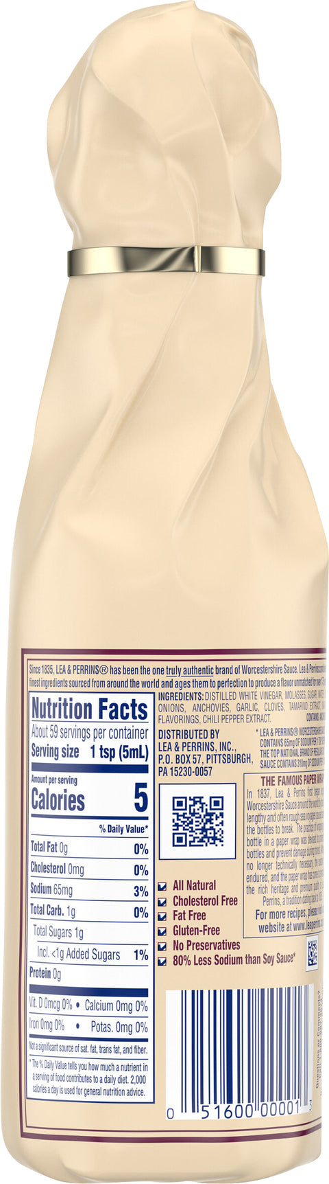 Lea & Perrins Sauce Worcestershire 10 FZ