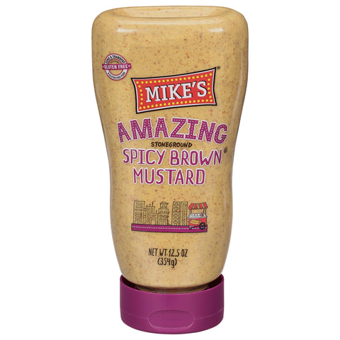 Mike's Amazing Spicy Brown Mustard 12.5 OZ