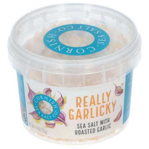 Cornish Sea Salt Co Really Garlicky Sea Salt with Roasted Garlic 1.9 oz - 8 Pack