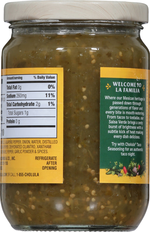 Cholula Verde Mild Salsa 12 OZ