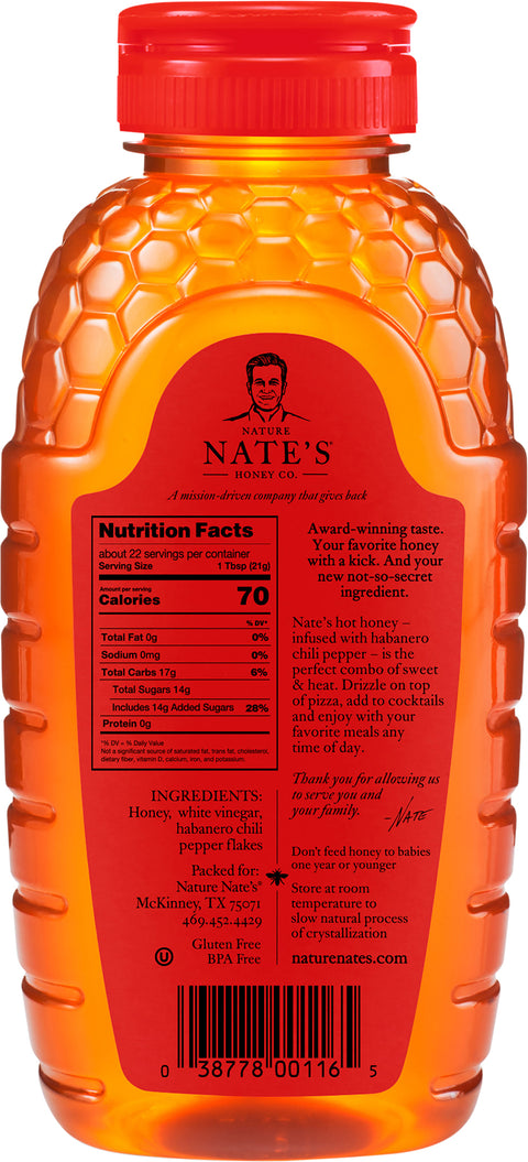 Nature Nate's Hot Honey 16 OZ