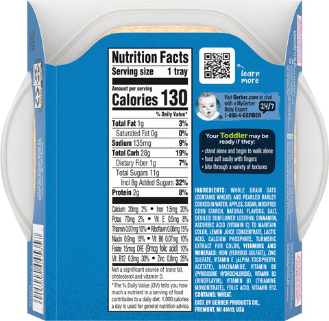 Gerber Graduates Breakfast Buddies Apple Cinnamon 4.5 OZ