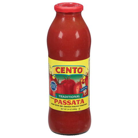 Cento Fresh Pack Smooth Traditional Passata 24 oz - 6 Pack