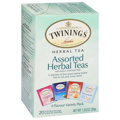 Twinings 4 Variety Pack Herbal Tea 20 CT