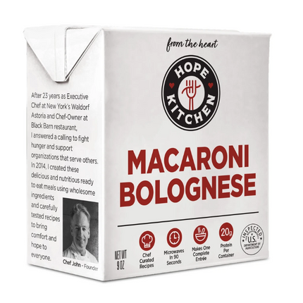 Hope Kitchen Macaroni Bolognese - 9 OZ 12 Pack