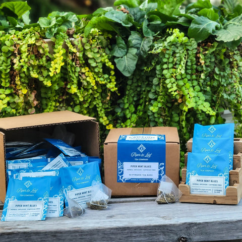 Piper Mint Blues Case of Individually Wrapped Tea Bags- 50ct