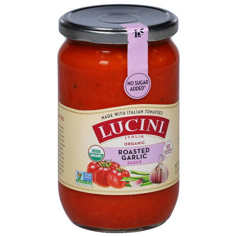 Lucini Organic Roasted Garlic Marinara Sauce 25.5 OZ