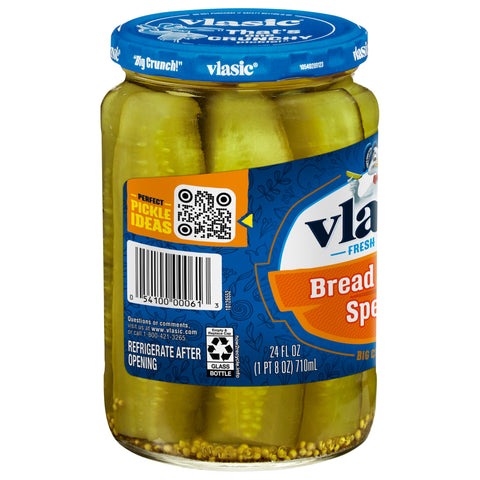 Vlasic Bread & Butter Spears 24 FZ