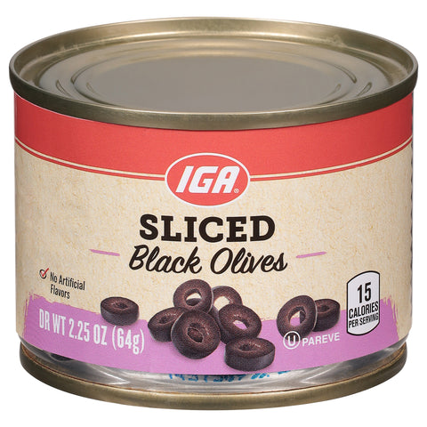 IGA Olives Pitted Sliced 2.25 OZ