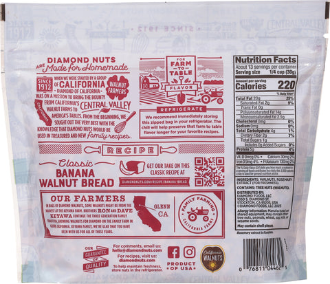 Diamond Chopped Walnuts 14 OZ