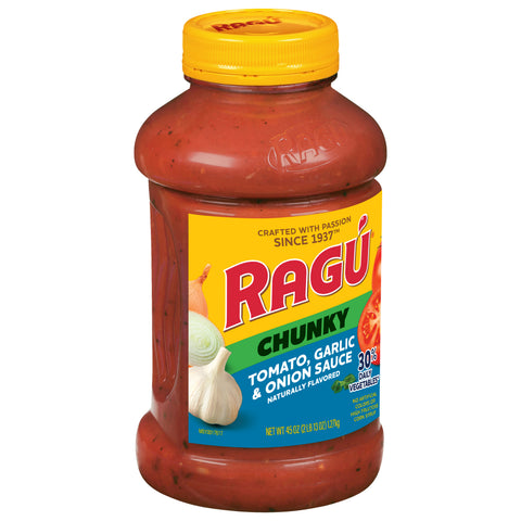 Ragu Chunky Tomato, Garlic And Onion Sauce 45 OZ