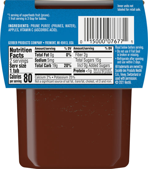 Gerber 2nd Foods Prunes With Apples 8 OZ