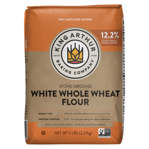 King Arthur Baking Company Golden Wheat Whole Wheat Flour 5 lb - 8 Pack