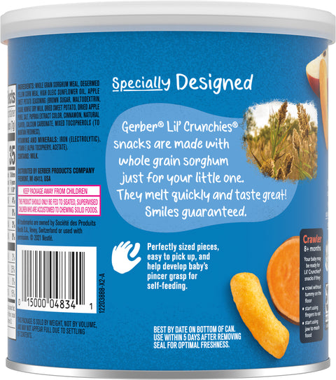 Gerber Graduates Lil Crunchies Snacks Apple & Sweet Potato 1.48 OZ
