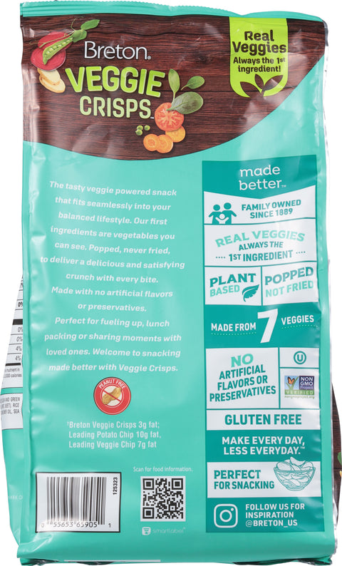 Breton Veggie Sea Salt Crisps 6 oz