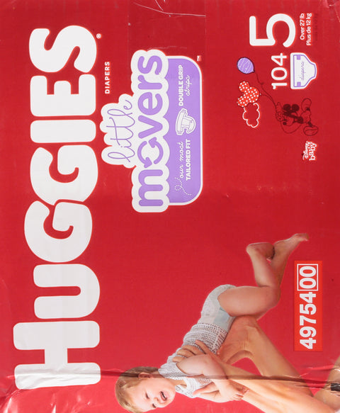 Huggies Little Movers Disney Baby 5 (Over 27 lb) Diapers 104 ea