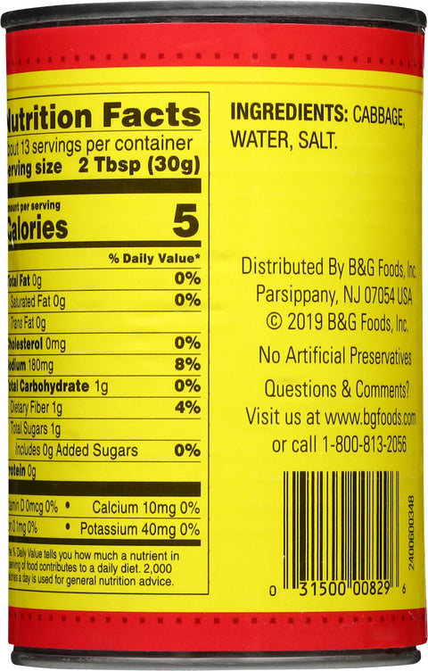 B&G Sauerkraut 14.4 oz