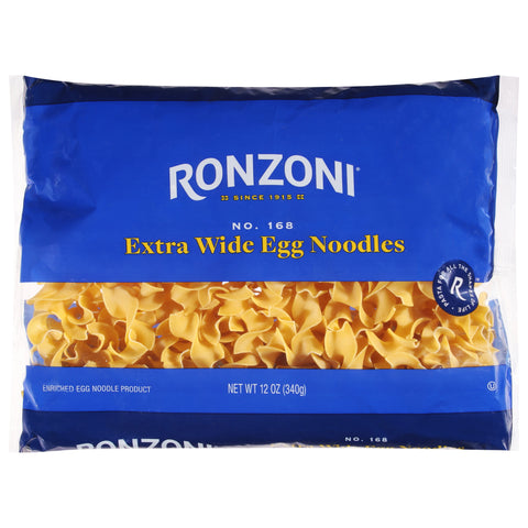Ronzoni No.168 Extra Wide Egg Noodles 12 oz - 12 Pack