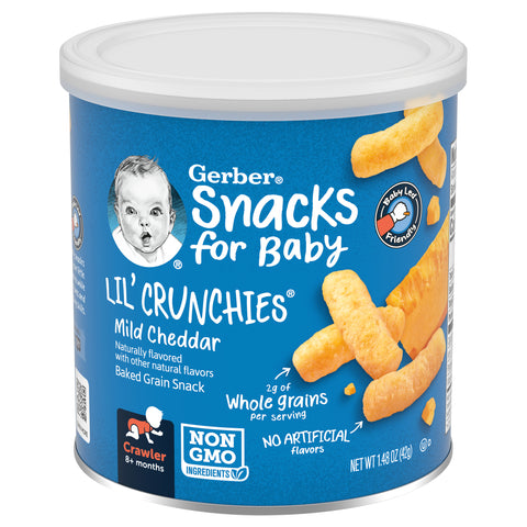 Gerber Graduates Lil Crunchies Mild Cheddar 1.48 OZ